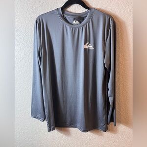 Quiksilver Gray Long Sleeve Surf Top XL 18/20